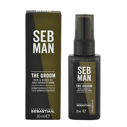 

SEBASTIAN PROFESSIONAL Ухаживающее масло для волос и бороды Seb Man The Groom, Ухаживающее масло для волос и бороды Seb Man The Groom