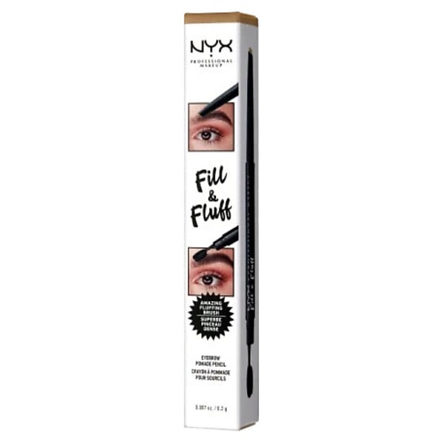 

NYX Professional Makeup NYX PROFESSIONAL MAKEUP Карандаш для бровей-помада Fill & Fluff, NYX PROFESSIONAL MAKEUP Карандаш для бровей-помада Fill & Fluff