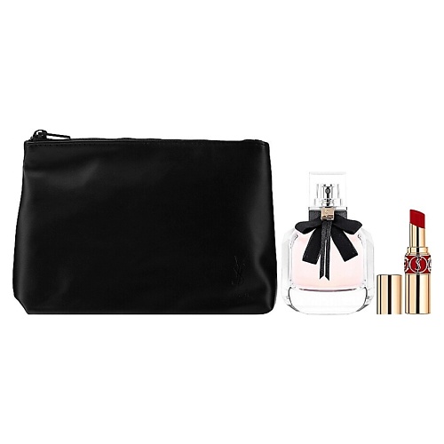 

YVES SAINT LAURENT Набор Mon Paris: Парфюмерная вода + Помада Rouge Volupte Shine + Косметичка, Набор Mon Paris: Парфюмерная вода + Помада Rouge Volupte Shine + Косметичка
