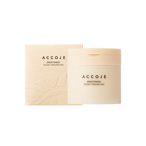 

ACCOJE Диски для пилинга и сияния кожи осветляющие Brightening Glow V Peeling Pad, Диски для пилинга и сияния кожи осветляющие Brightening Glow V Peeling Pad