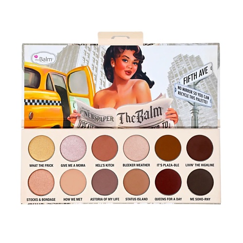 

THEBALM Палетка теней для век 12 цветов Ms. Nude York, Палетка теней для век 12 цветов Ms. Nude York