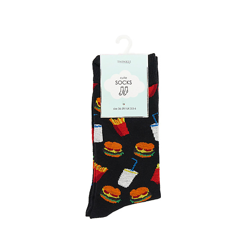 

TWINKLE Носки модель Burger, цвет черный, Носки модель Burger, цвет черный