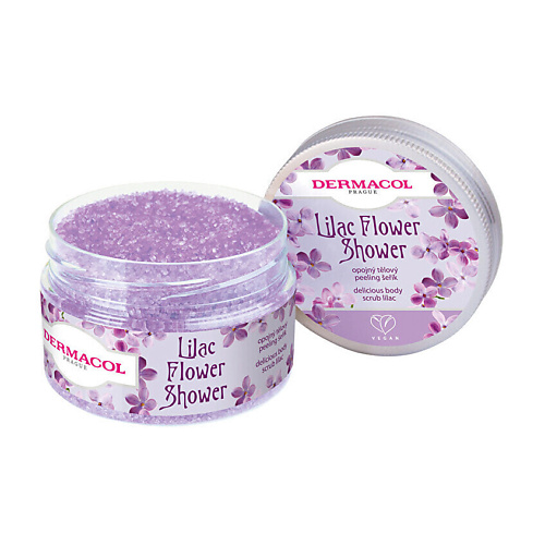 

DERMACOL Сахарный скраб для тела с ароматом сирени Lilac Flower Care, Сахарный скраб для тела с ароматом сирени Lilac Flower Care