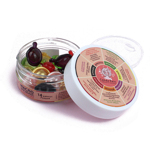 

CANDY RAIN Масло для волос экспресс восстановление в капсулах 90, Масло для волос экспресс восстановление в капсулах