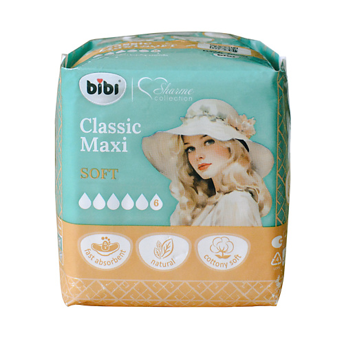 

BIBI Прокладки для критических дней Classic Maxi Soft 10.0, Прокладки для критических дней Classic Maxi Soft
