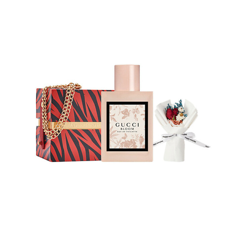 GUCCI Туалетная вода Bloom Eau de Toilette + Подарочная коробка + Букет