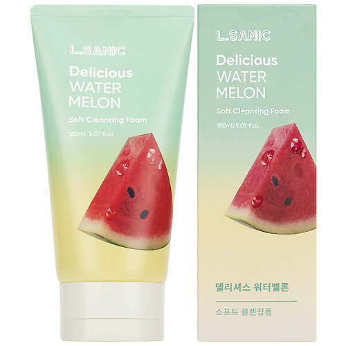 

LSANIC Пенка для умывания Очищающая с экстрактом арбуза Delicious Watermelon Soft Cleansing Foam, Пенка для умывания Очищающая с экстрактом арбуза Delicious Watermelon Soft Cleansing Foam