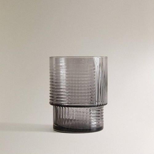 

ZARA HOME Стеклянный стакан с линейным дизайном, Стеклянный стакан с линейным дизайном