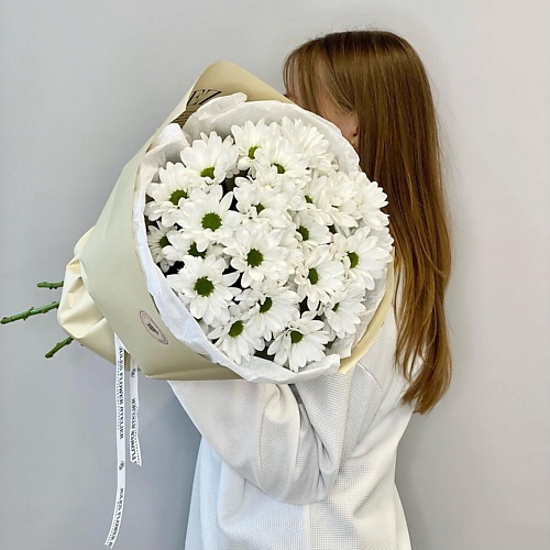 

JULES FLOWER ATELIER Монобукет из ромашек-хризантем, Монобукет из ромашек-хризантем