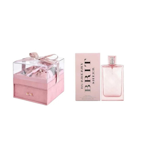 

BURBERRY Набор Brit Sheer: Туалетная вода + Подарочная коробка + Мешочек, Набор Brit Sheer: Туалетная вода + Подарочная коробка + Мешочек