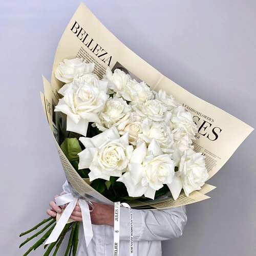 

JULES FLOWER ATELIER Букет из французских белых роз Плайя Бланка, Букет из французских белых роз Плайя Бланка