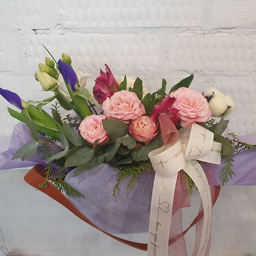 

KOZU COLORS Композиция в бархатной коробочке сердце, Композиция в бархатной коробочке сердце