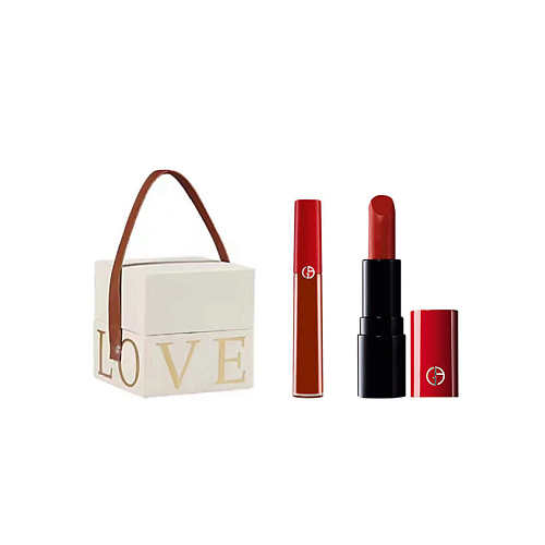 

GIORGIO ARMANI Подарочный набор Lip Glaze Жидкая помада + Помада для губ, Подарочный набор Lip Glaze Жидкая помада + Помада для губ