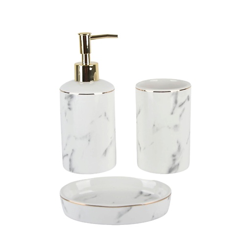 

ARYA HOME COLLECTION Набор для ванной из 3 предметов Marble, Набор для ванной из 3 предметов Marble