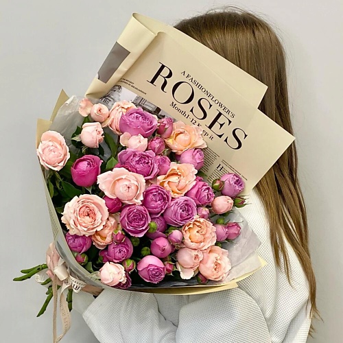 

JULES FLOWER ATELIER «Джул» букет из кустовой пионовидной розы, «Джул» букет из кустовой пионовидной розы