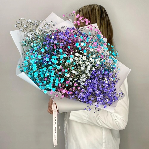 

JULES FLOWER ATELIER Букет радужная гипсофила, Букет радужная гипсофила