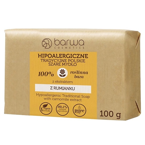 

BARWA COSMETICS Мыло гипоаллергенное универсальное Экстракт ромашки 100.0, Мыло гипоаллергенное универсальное Экстракт ромашки