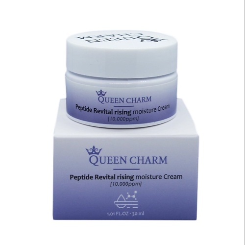

QUEEN CHARM Крем для лица омолаживающий увлажняющий с пептидами 1%, Крем для лица омолаживающий увлажняющий с пептидами 1%