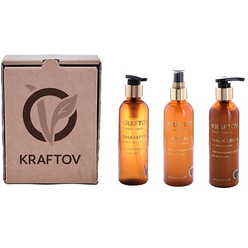 

KRAFTOV Набор для восстановления волос с кератином keratin resource, Набор для восстановления волос с кератином keratin resource