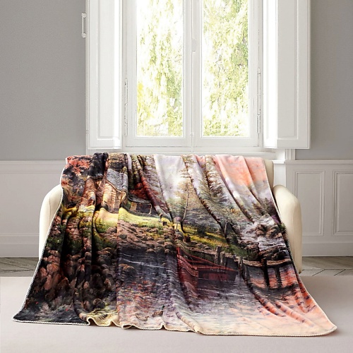 

ARYA HOME COLLECTION Плед с принтом 150X200 River, Плед с принтом 150X200 River