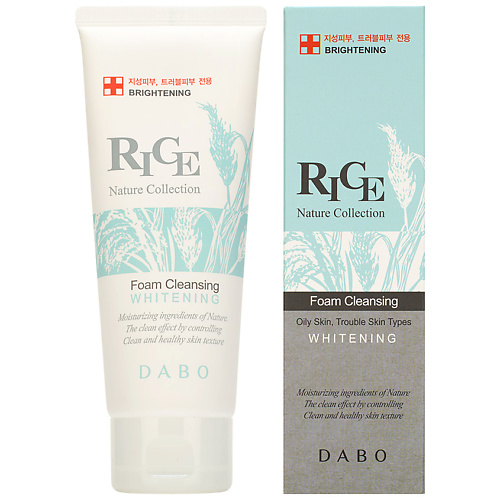 

DABO Пенка для умывания с экстрактом риса Rice Nature Collection Foam Cleansing Whitening, Пенка для умывания с экстрактом риса Rice Nature Collection Foam Cleansing Whitening