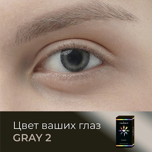 

OKVISION Цветные контактные линзы Fusion Gray (2), Цветные контактные линзы Fusion Gray (2)