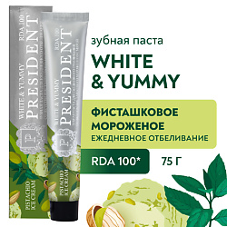 Зубная паста White & Yummy Фисташковое мороженое с мятой