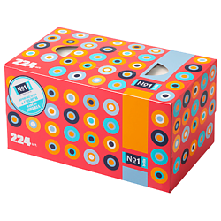 №1 Универсальные бумажные платочки, 2-слойные