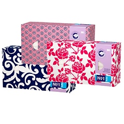 №1 Салфетки бумажные, трехслойные (микс, 3 дизайна)