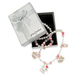 Комплект аксессуаров для девочек: бусы, браслет