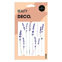 Татуировка для тела PASTEL FLOWERS by Miami tattoos переводная Lavender