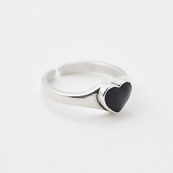 Кольцо HEART BLACK