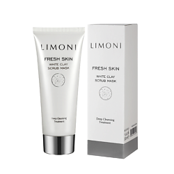 Очищающая маска-скраб для лица с белой глиной и грецким орехом White Clay Scrub Mask