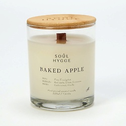 Ароматическая свеча BAKED APPLE с деревянным фитилем
