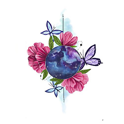 Временная переводная татуировка Tattoo PS&KG-053