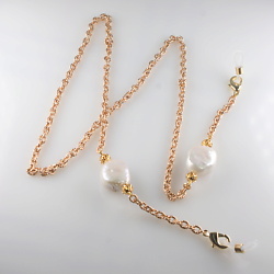 Цепочка для очков Pearl gold