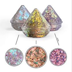 Гель-блёстки самоклеящиеся для лица и тела, набор Сияние