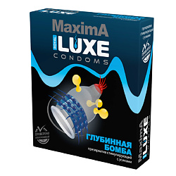 Презервативы Luxe Maxima Глубинная Бомба