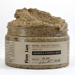 Скраб антицеллюлитный для тела кофейный антицеллюлитный "Arabica coffee, salt"