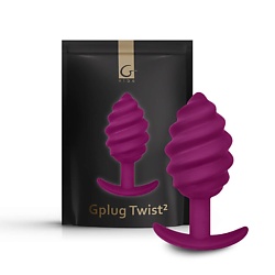 Gplug Twist2 Витая анальная пробка для ношения