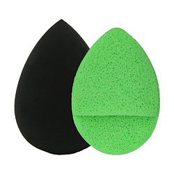 Спонжи для нанесения и удаления макияжа, набор каплевидный и с кармашком