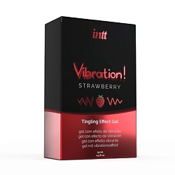 Увлажняющий гель для тела Vibration Gel с ароматом Клубника