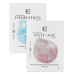 Набор масок для лица Hydration увлажняющая и Anti-Age питательная
