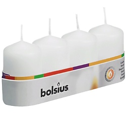 Свечи столбик Bolsius Classic белые