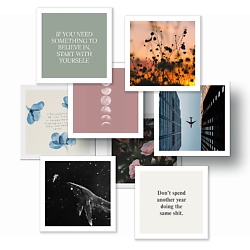 Набор карточек для мудборда Вдохновение