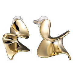 Золотистые серьги спирали