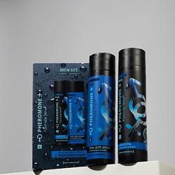 Подарочный набор для мужчин с феромонами №6  Шампунь + Гель для душа без SLS, парабенов