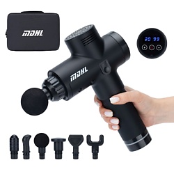 Перкуссионный массажер - пистолет ударный электрический 6 насадок