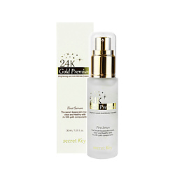 Антивозрастная сыворотка для лица с коллоидным золотом 24K Gold Premium First Serum