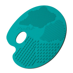 Коврик "Палитра" для мытья макияжных кистей